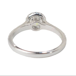 Bague solitaire en or blanc et diamant - Castafiore