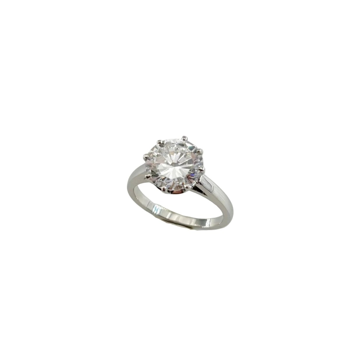 Bague Solitaire en or blanc et diamant