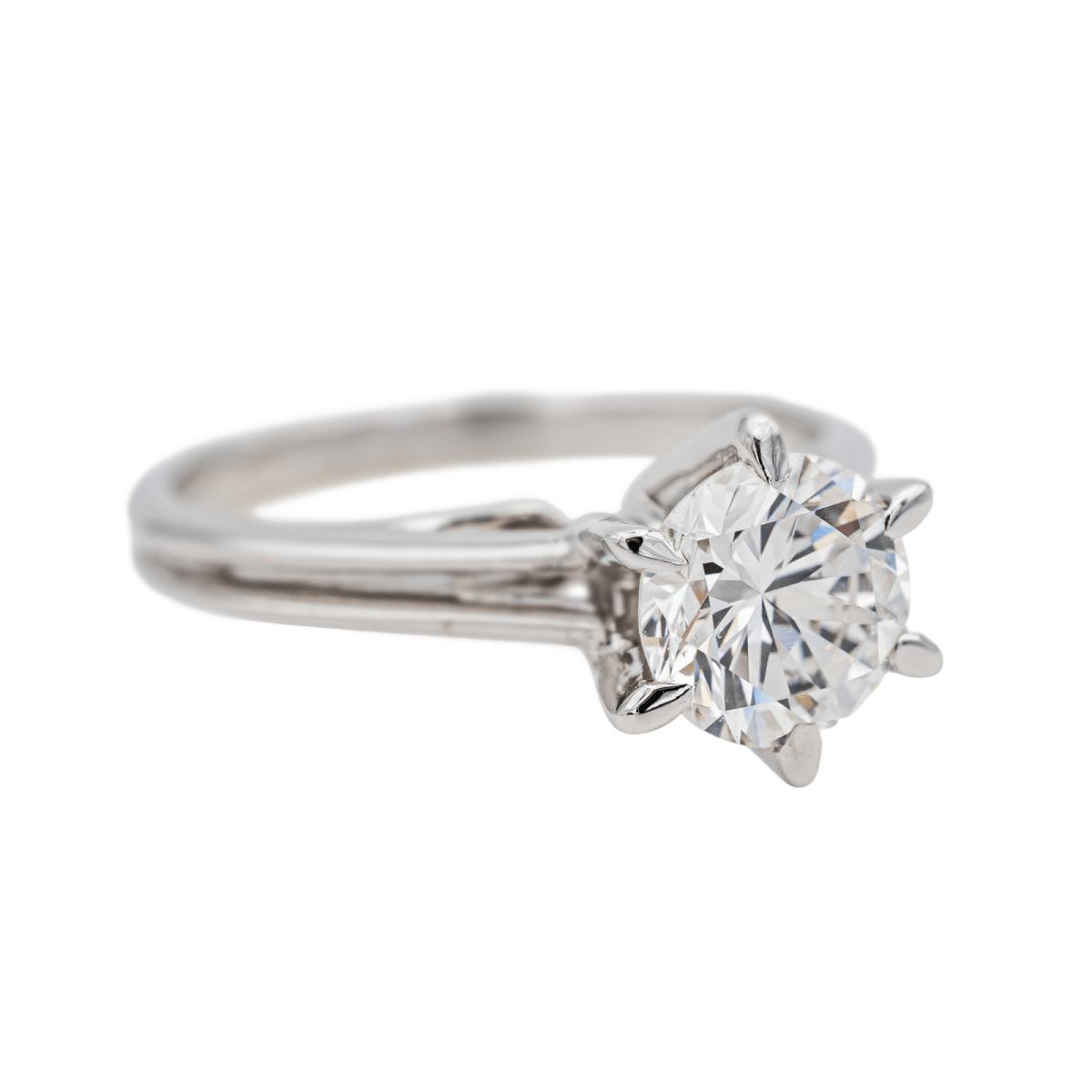 Bague Solitaire en or blanc et diamant - Castafiore