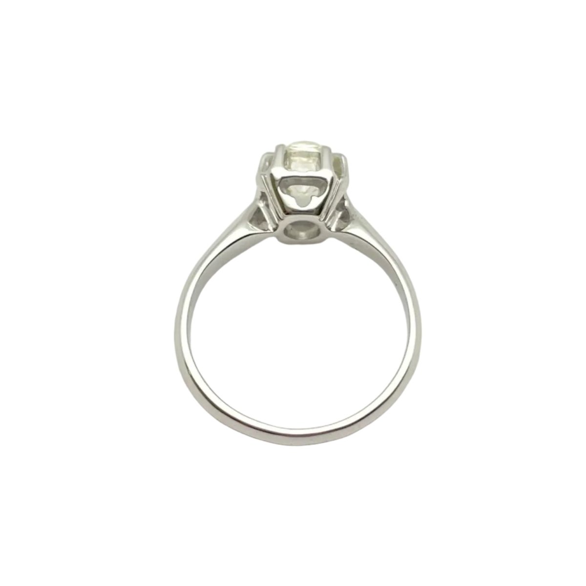 Bague Solitaire en or blanc et diamant - Castafiore