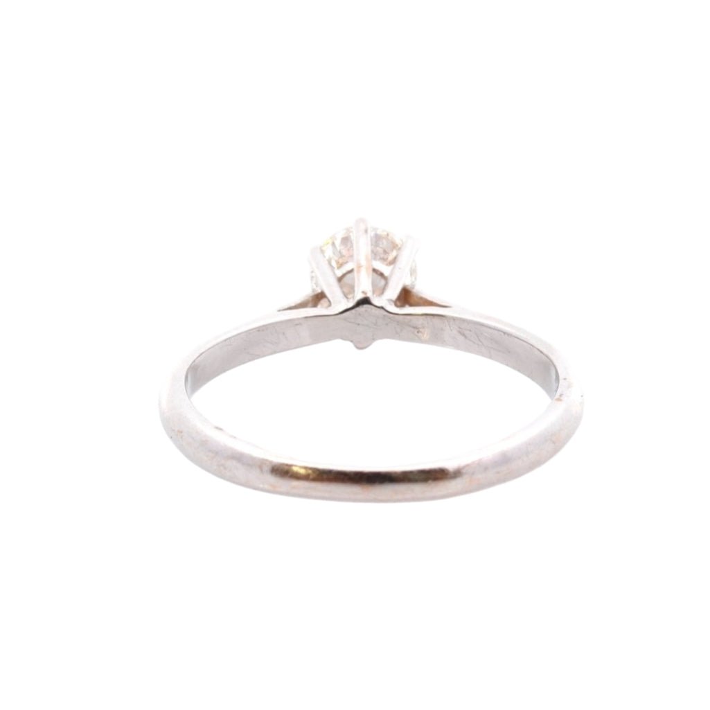 Bague Solitaire en or blanc et diamant - Castafiore