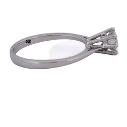 Bague Solitaire en or blanc et diamant - Castafiore