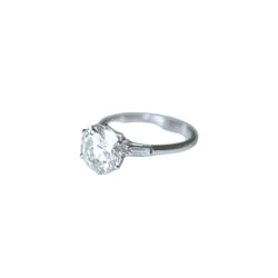 Bague Solitaire en or blanc et diamant - Castafiore