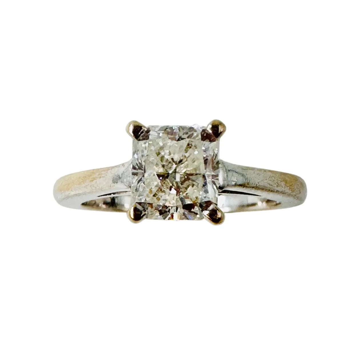 Bague Solitaire en or blanc et diamant - Castafiore