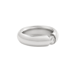 Bague Solitaire en or blanc et diamant - Castafiore