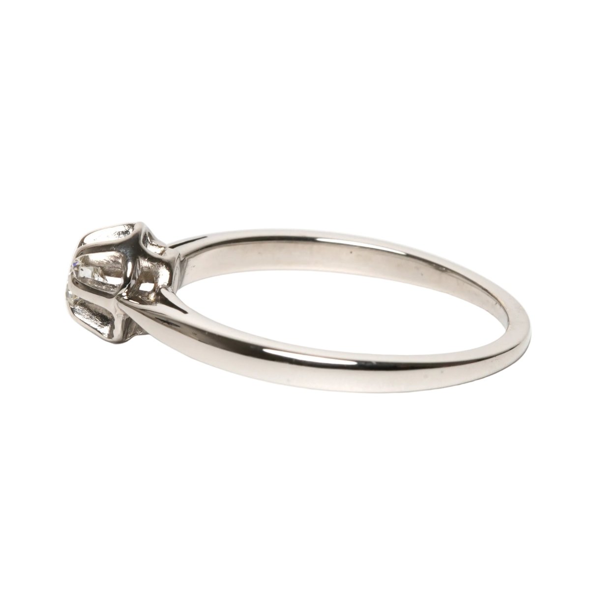 Bague Solitaire en or blanc et diamant - Castafiore