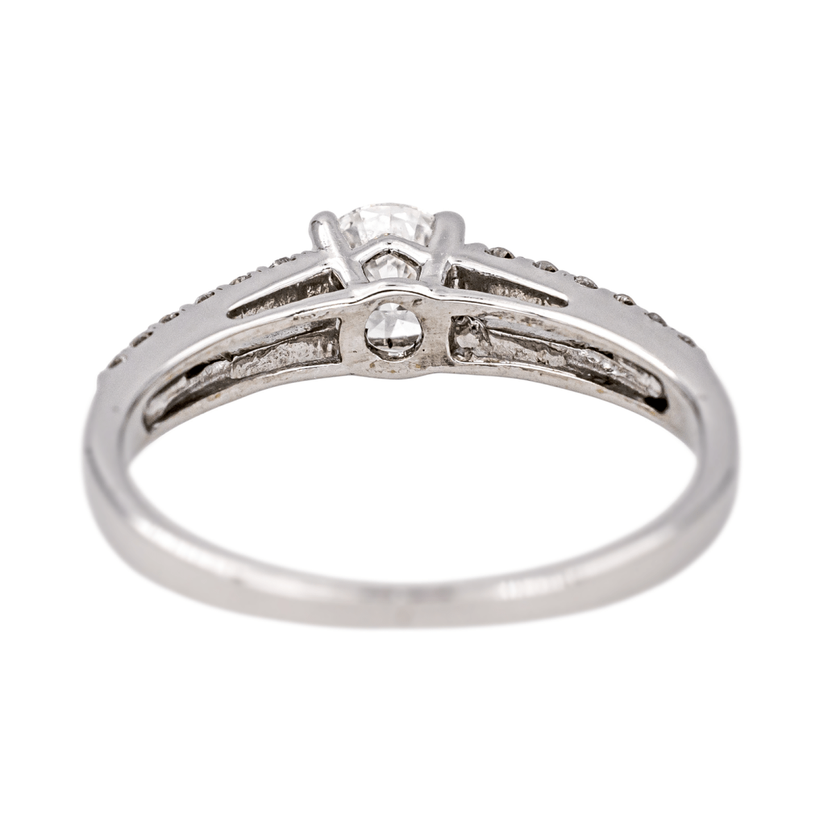 Bague Solitaire en or blanc et diamant - Castafiore