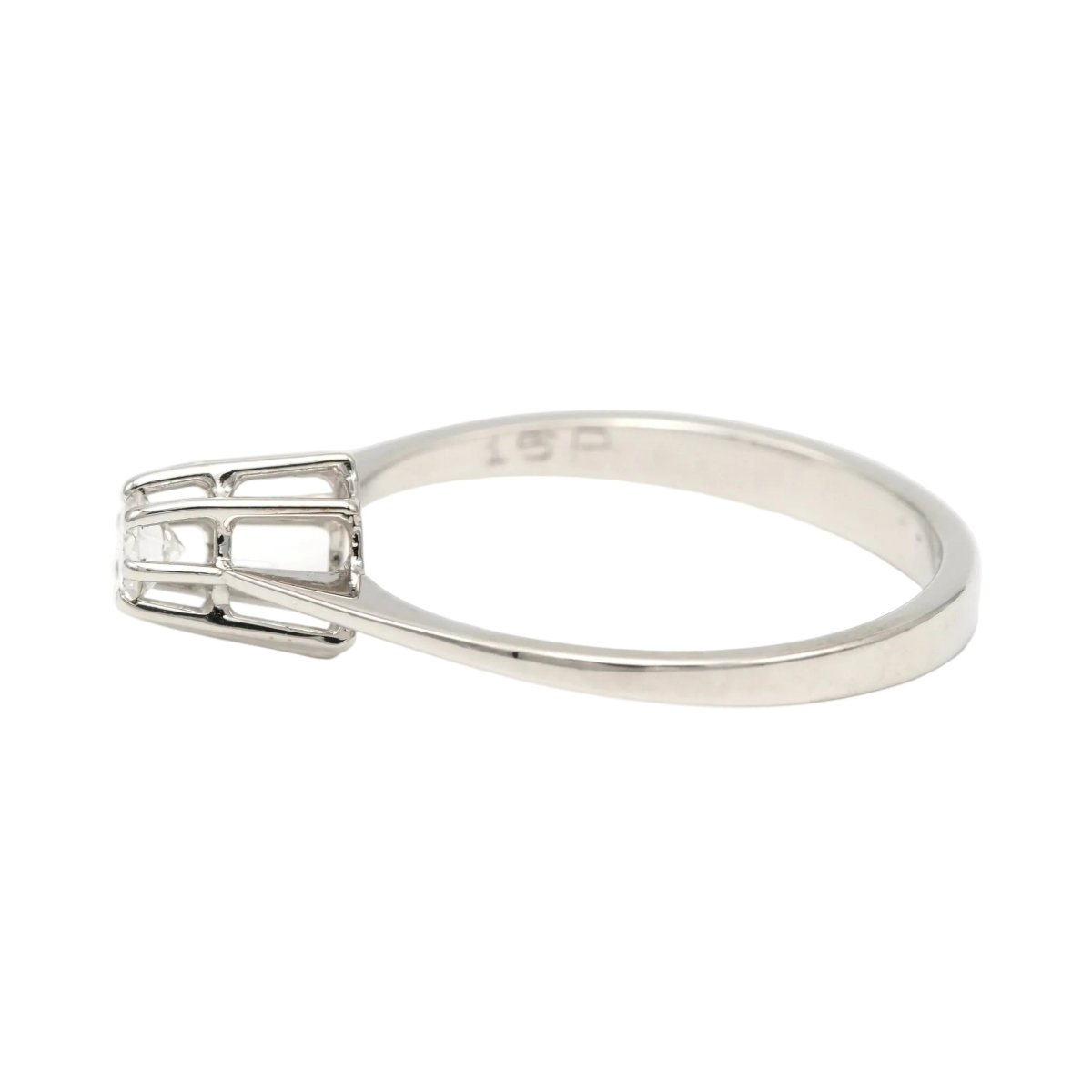 Bague Solitaire en or blanc et diamant - Castafiore