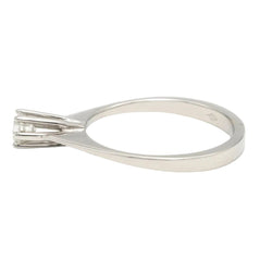 Bague Solitaire en or blanc et diamant - Castafiore