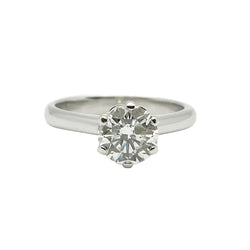 Bague Solitaire en or blanc et diamant - Castafiore