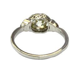 Bague Solitaire en or blanc et diamant - Castafiore