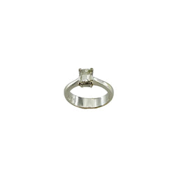 Bague Solitaire en or blanc et diamant - Castafiore