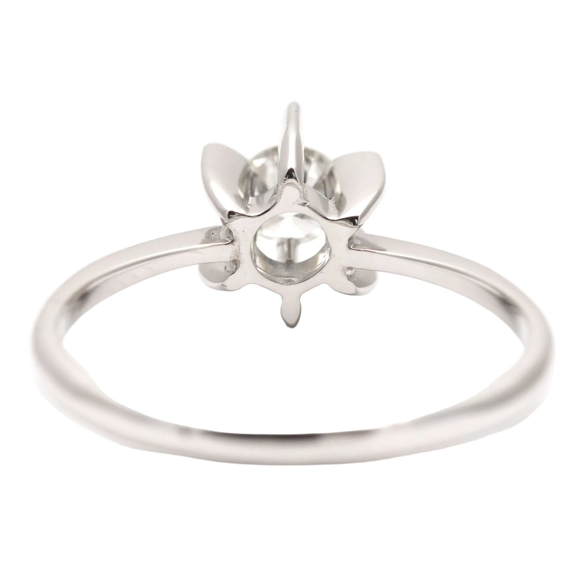Bague Solitaire en or blanc et diamant - Castafiore