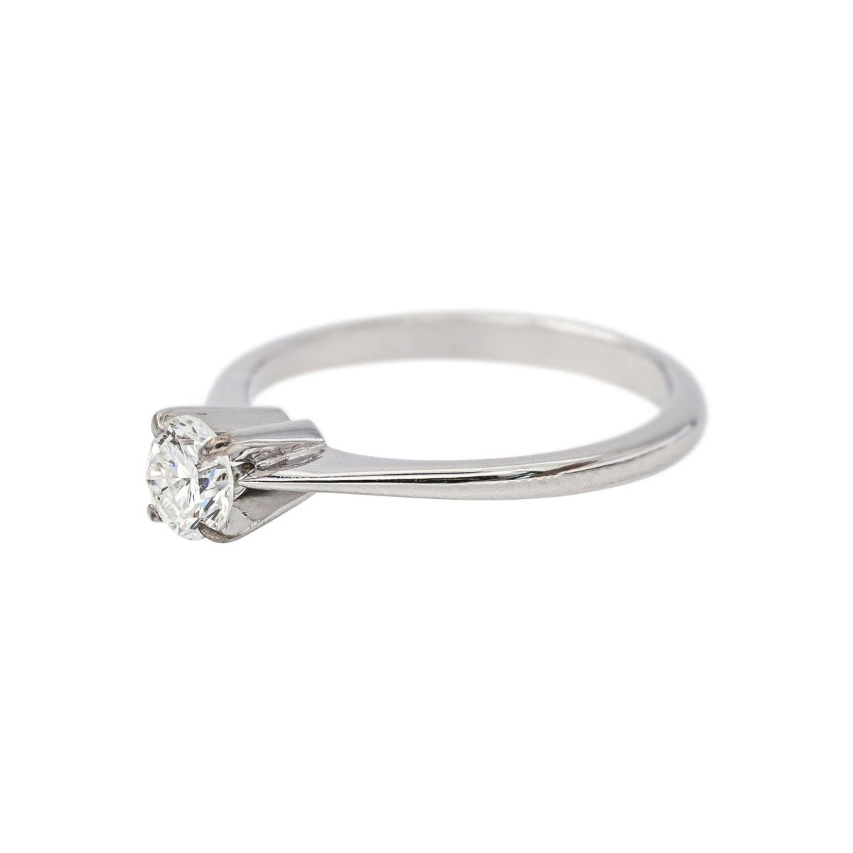 Bague Solitaire en or blanc et diamant - Castafiore