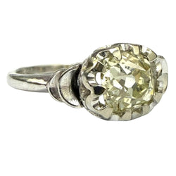 Bague Solitaire en or blanc et diamant - Castafiore