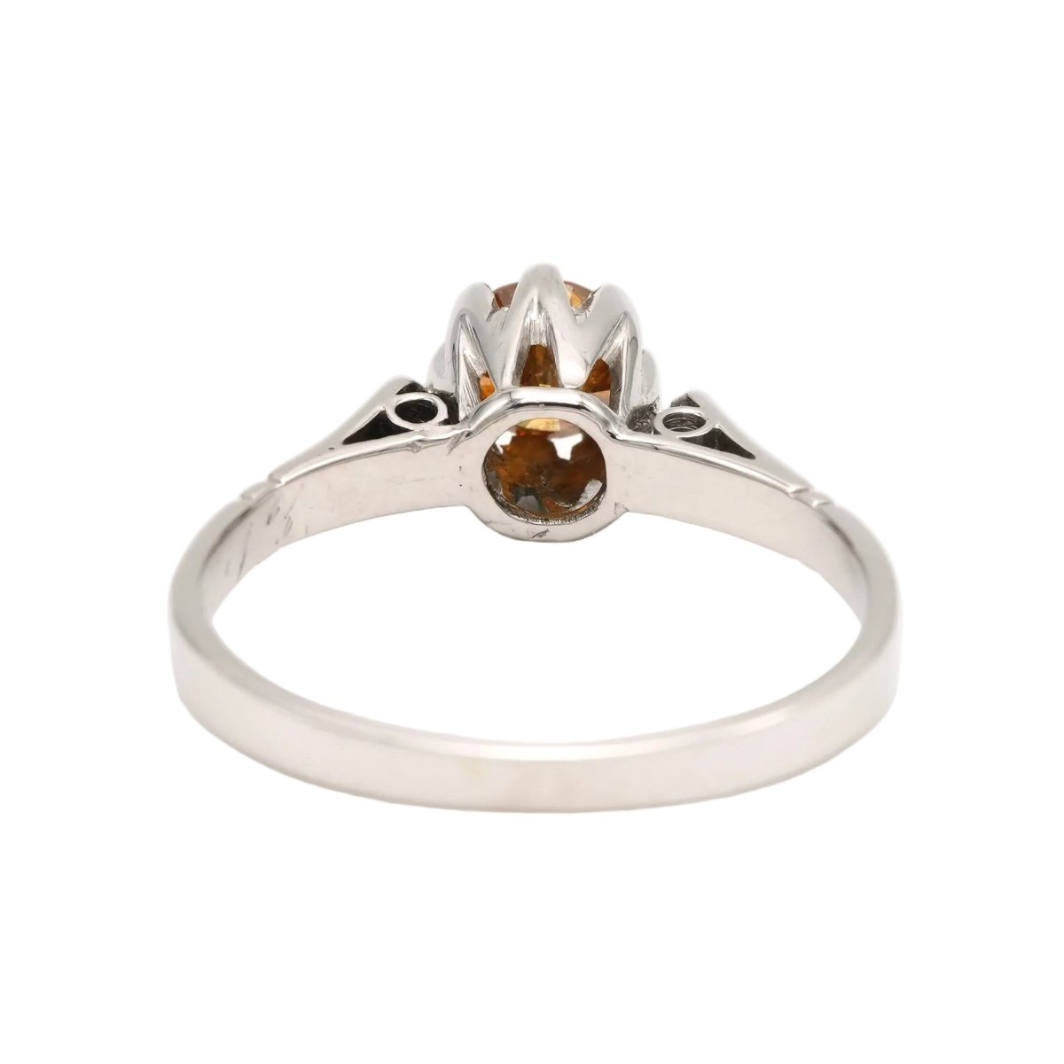 Bague Solitaire en or blanc et diamant - Castafiore