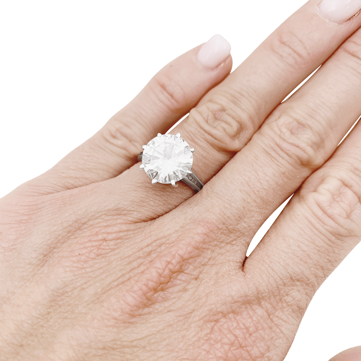 Bague Solitaire en or blanc et diamant - Castafiore