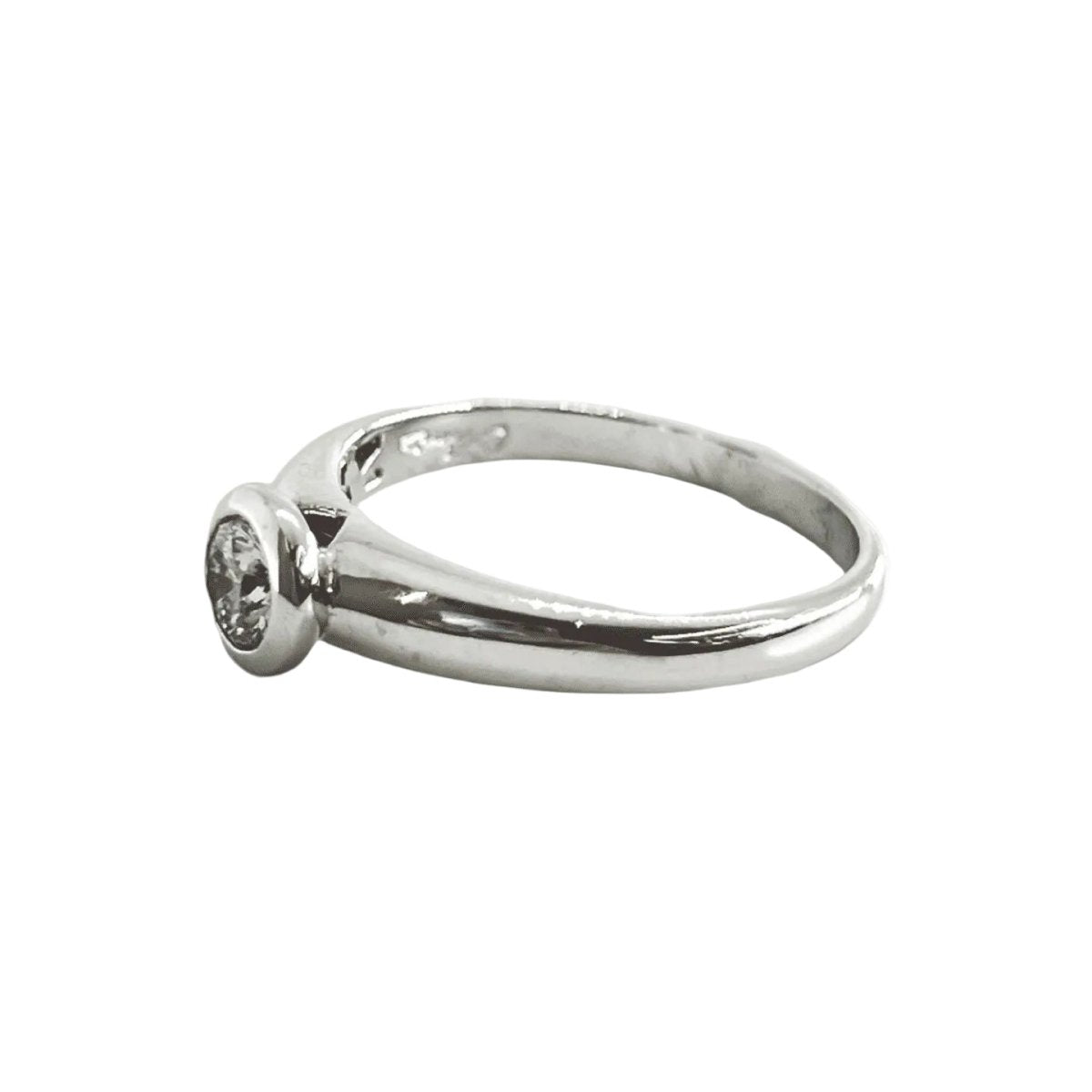 Bague Solitaire en or blanc et diamant - Castafiore