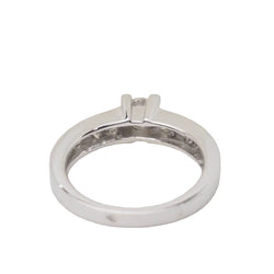 Bague solitaire en or blanc et diamant de 0,28 ct - Castafiore