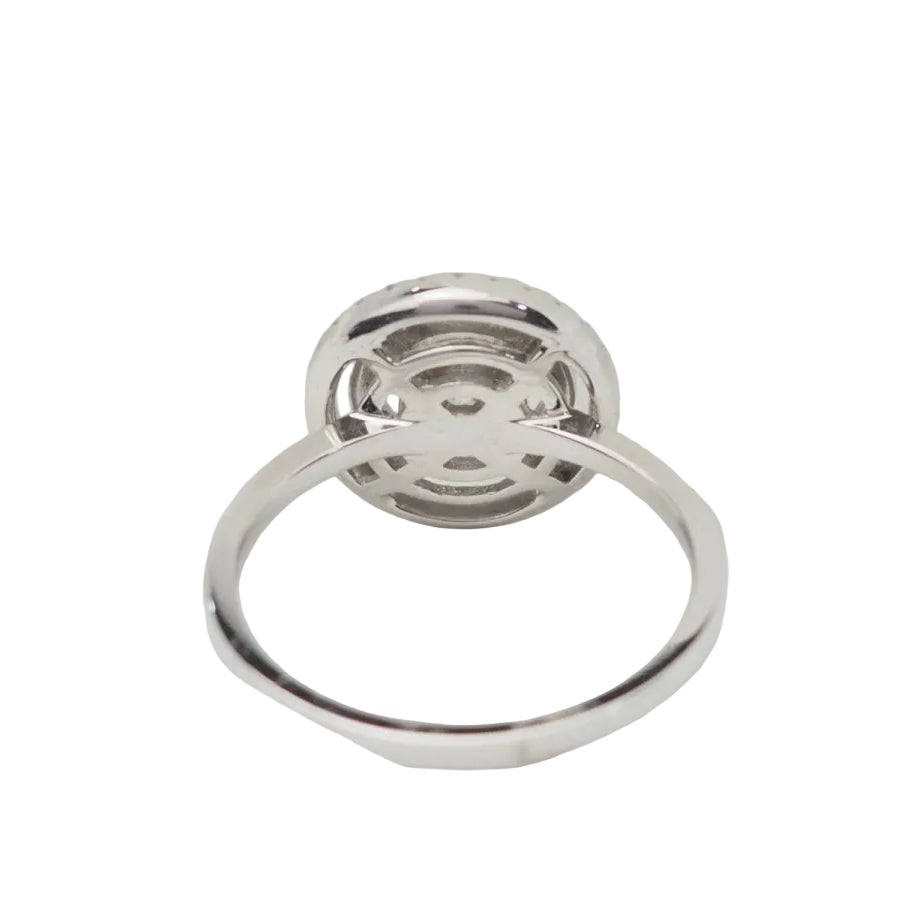 Bague solitaire en or blanc et diamant de 0,46 ct - Castafiore