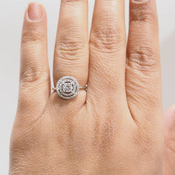 Bague solitaire en or blanc et diamant de 0,46 ct - Castafiore