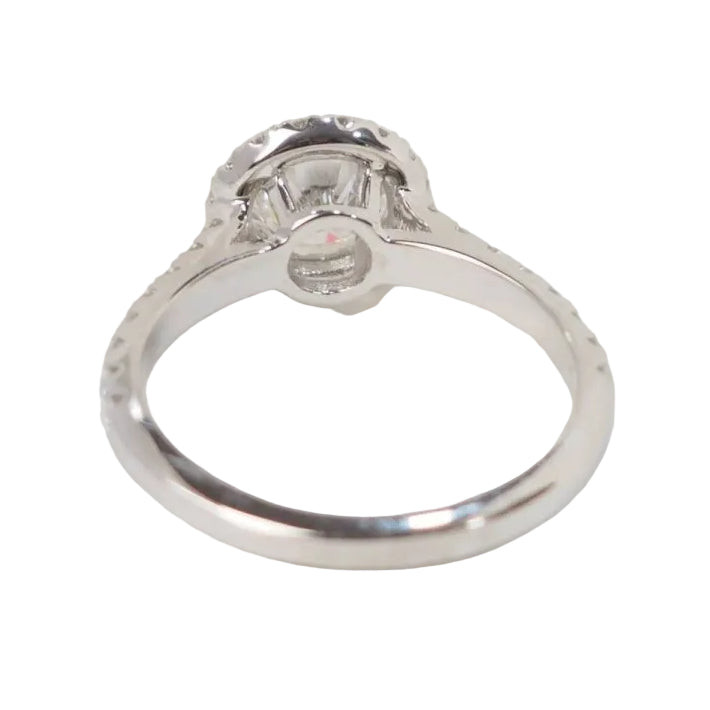 Bague solitaire en or blanc et diamants 0.82ct - Castafiore