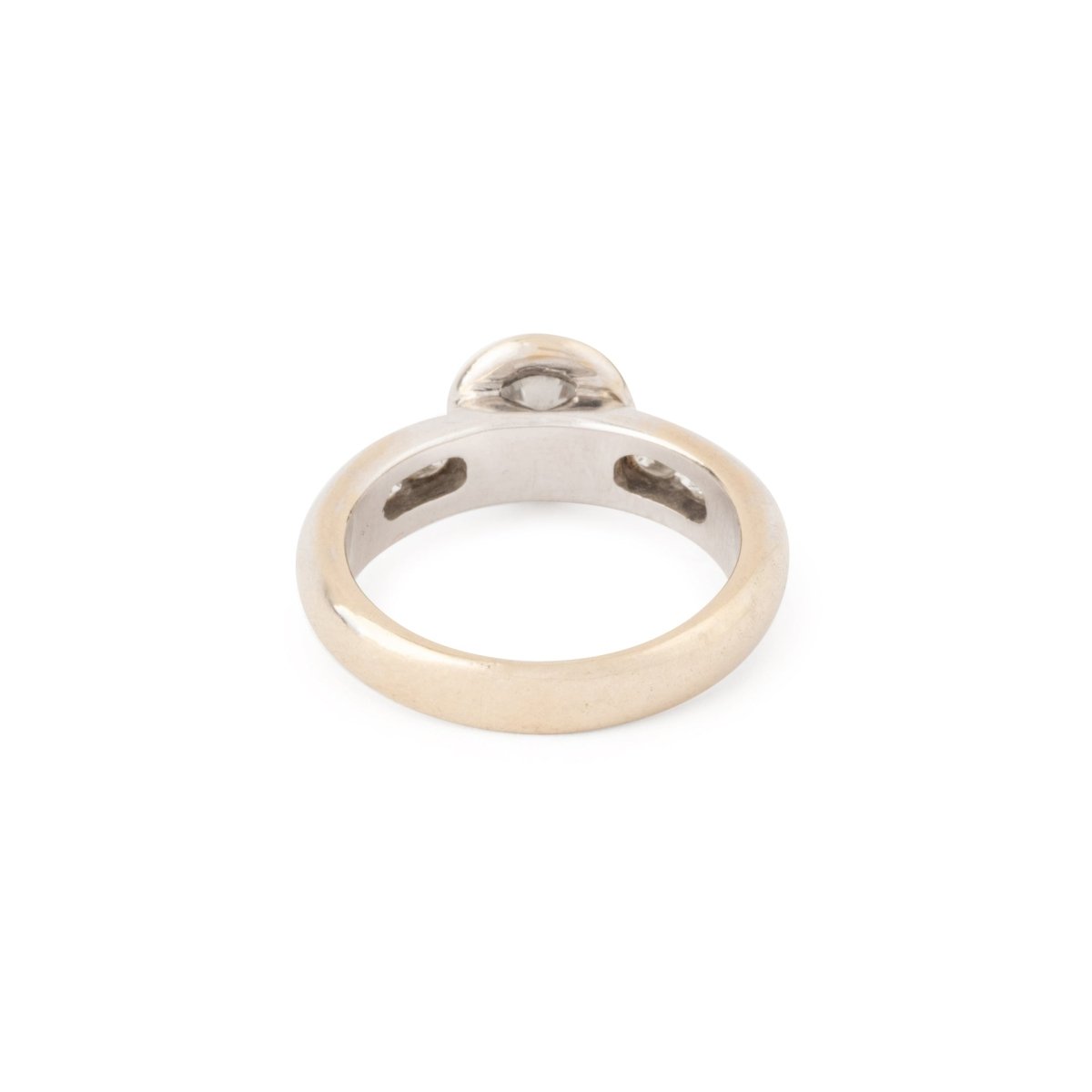 Bague Solitaire en or blanc et diamants - Castafiore