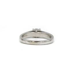 Bague Solitaire en or blanc et diamants - Castafiore