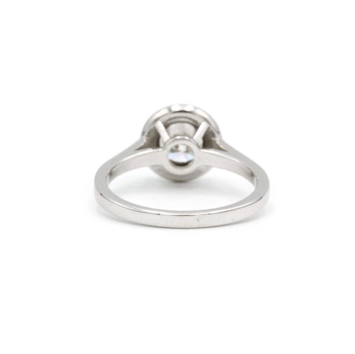 Bague Solitaire en or blanc et diamants - Castafiore