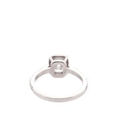 Bague Solitaire en or blanc et diamants - Castafiore