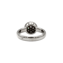 Bague Solitaire en or blanc et diamants - Castafiore