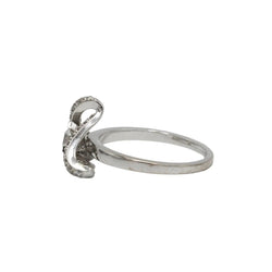 Bague Solitaire en or blanc et diamants - Castafiore