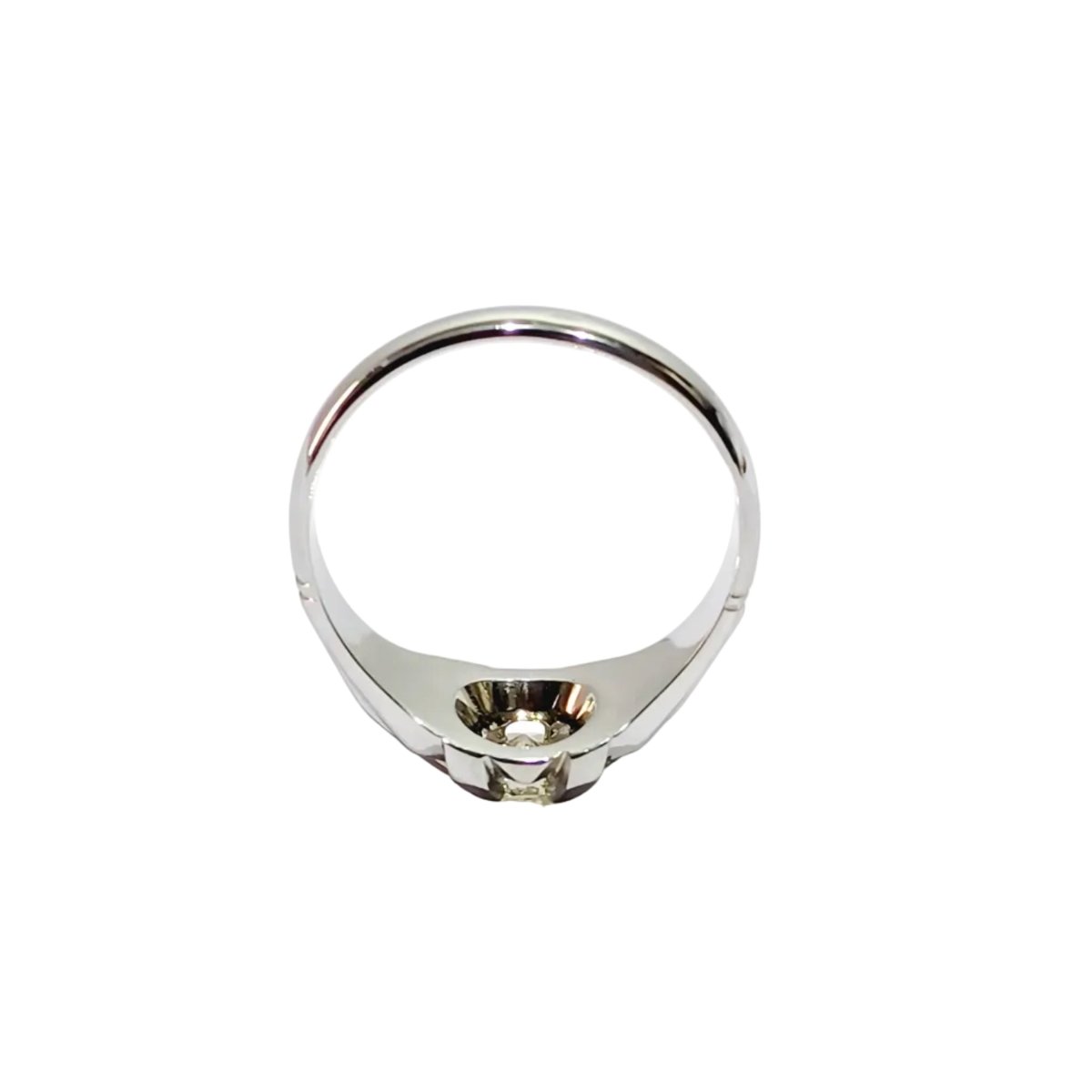 Bague Solitaire en or blanc et diamants - Castafiore