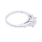 Bague Solitaire en or blanc et diamants - Castafiore