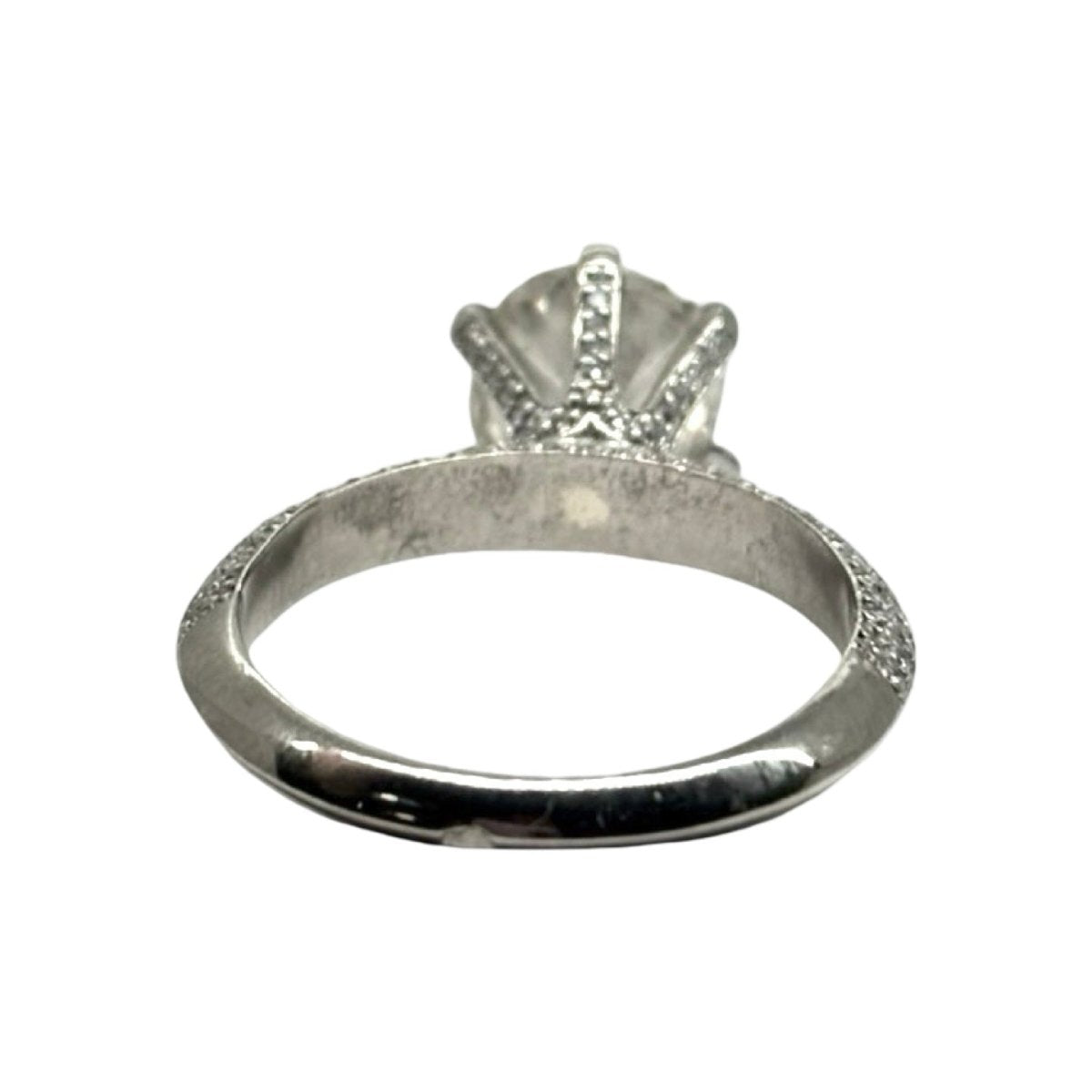 Bague Solitaire en or blanc et diamants - Castafiore