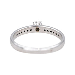 Bague Solitaire en or blanc et diamants - Castafiore