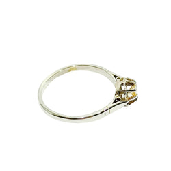 Bague Solitaire en or blanc et diamants - Castafiore