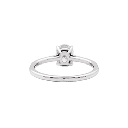 Bague Solitaire en or blanc et diamants - Castafiore