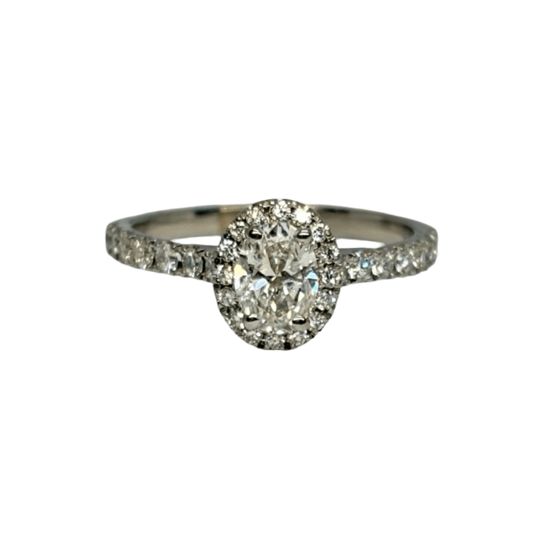 Bague Solitaire en or blanc et diamants - Castafiore