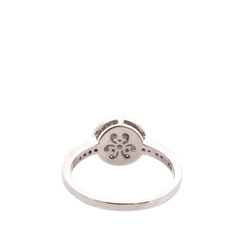 Bague Solitaire en or blanc et diamants - Castafiore