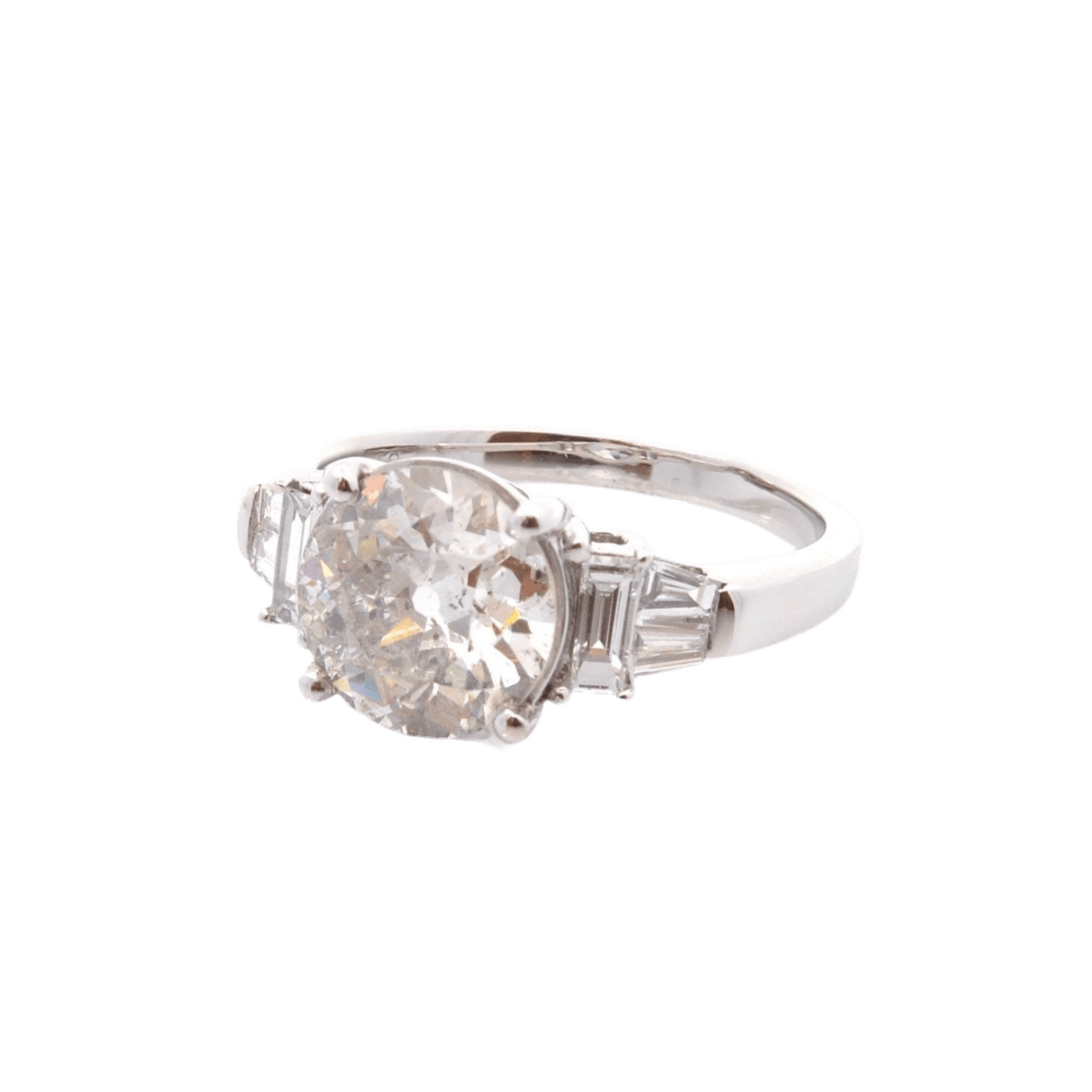 Bague Solitaire en or blanc et diamants - Castafiore