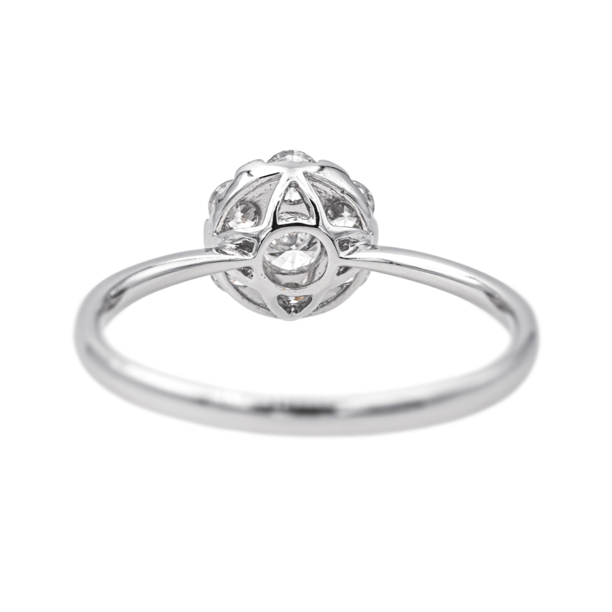 Bague Solitaire en or blanc et diamants - Castafiore