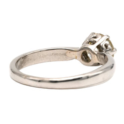 Bague Solitaire en or blanc et diamants - Castafiore
