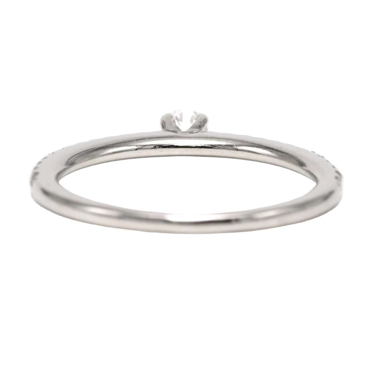 Bague Solitaire en or blanc et diamants - Castafiore