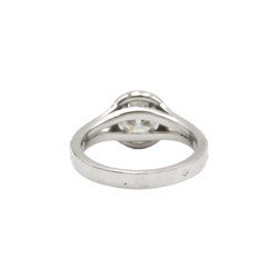 Bague Solitaire en or blanc et diamants - Castafiore
