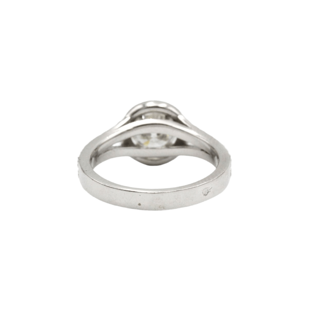 Bague Solitaire en or blanc et diamants - Castafiore