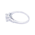 Bague Solitaire en or blanc et diamants - Castafiore