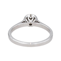 Bague Solitaire en or blanc et diamants - Castafiore
