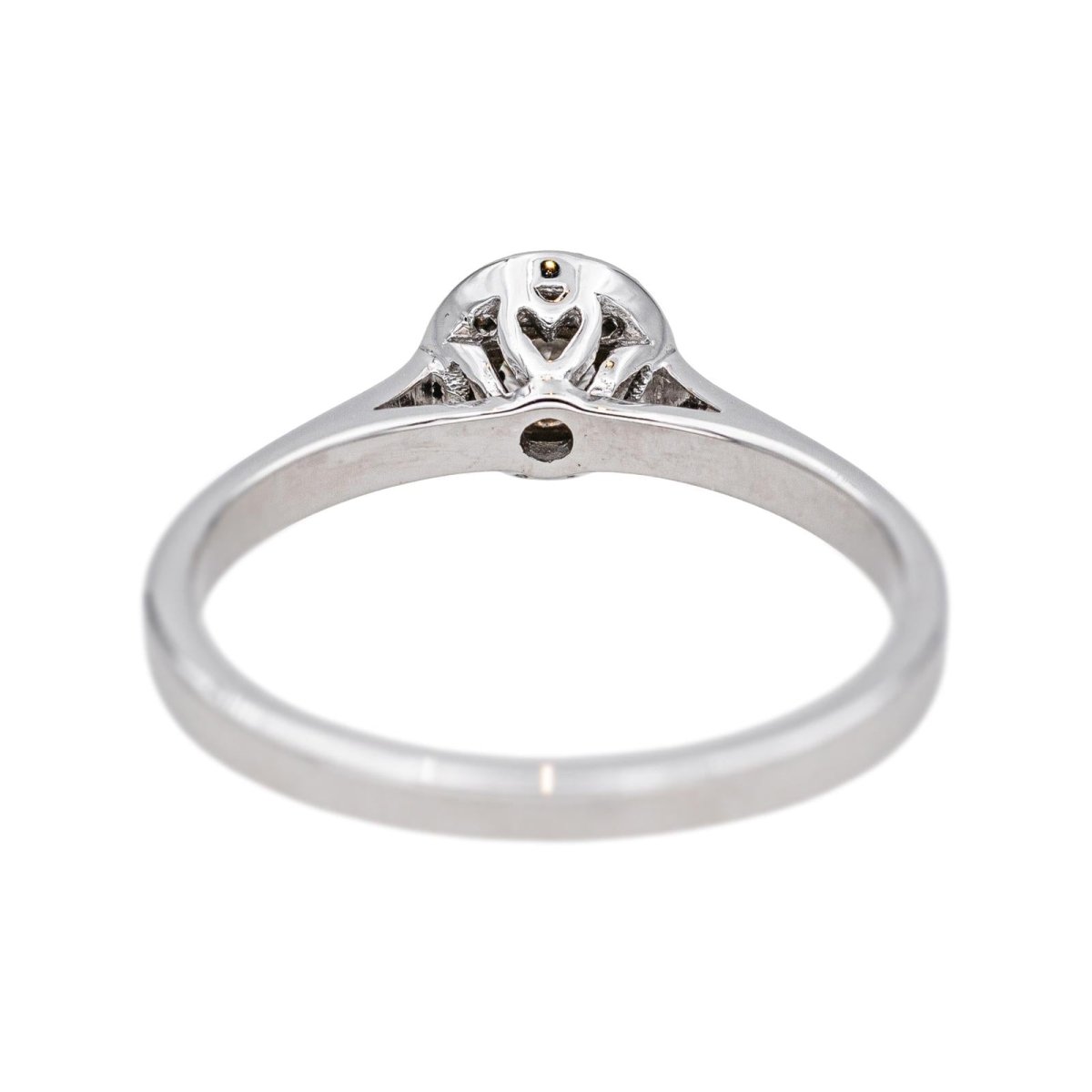 Bague Solitaire en or blanc et diamants - Castafiore