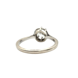 Bague Solitaire en or blanc et diamants - Castafiore